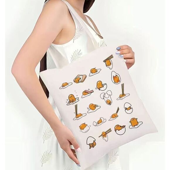 1 LEFT! Gudetama Canvas Tote Bag - Picture 1 of 10